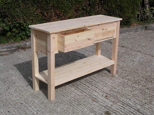 Deep drawer kitchen worktable