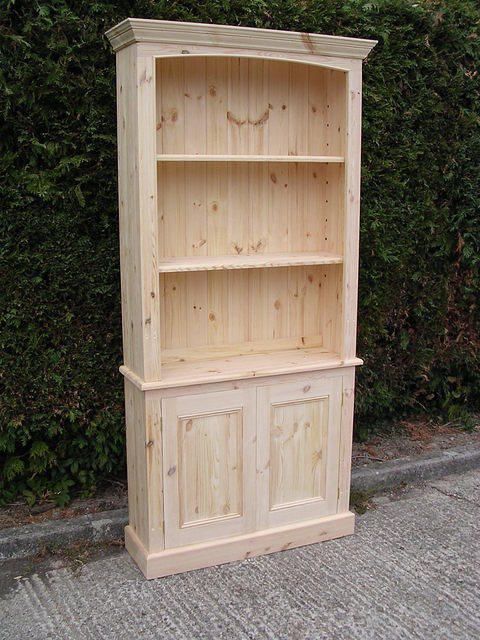 Two piece Full length Bookcase with two doors