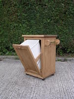 Mobile butchers block and bin