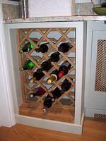 Under counter wine rack