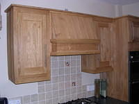 Wall cupboards and canopy