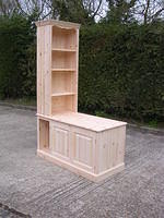 Corner bookcase and cupboard