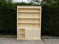 Open Top Bookcase with three doors